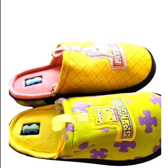 SpongeBob SquarePants and Patrick Star Men's Size 13-14 Bounce Scuff Slippers - Picture 1 of 3